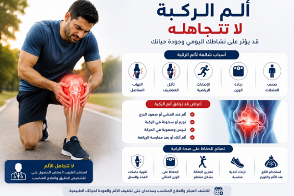 لا تتجاهل ألم الركبة إذا استمر لفترة طويلة